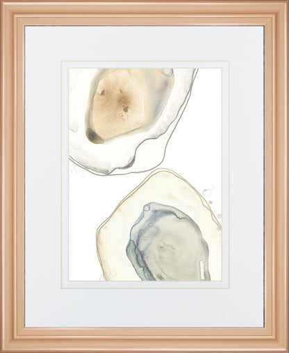 34x40 Ocean Oysters III By June Erica Vess - Gray