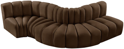 Arc - Velvet 5 Piece Modular Sofa