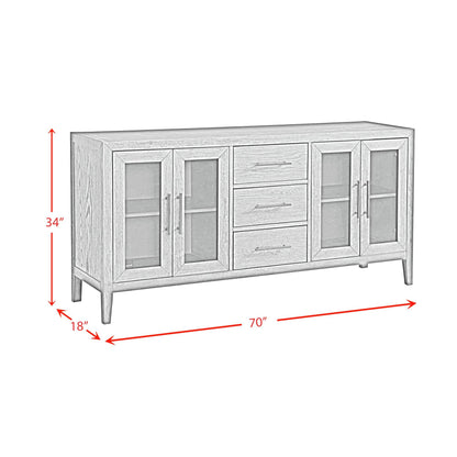 Versailles Contemporary - Server - Grey