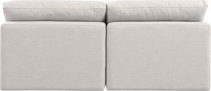 Indulge - Linen 2 Seat Modular Armless Sofa