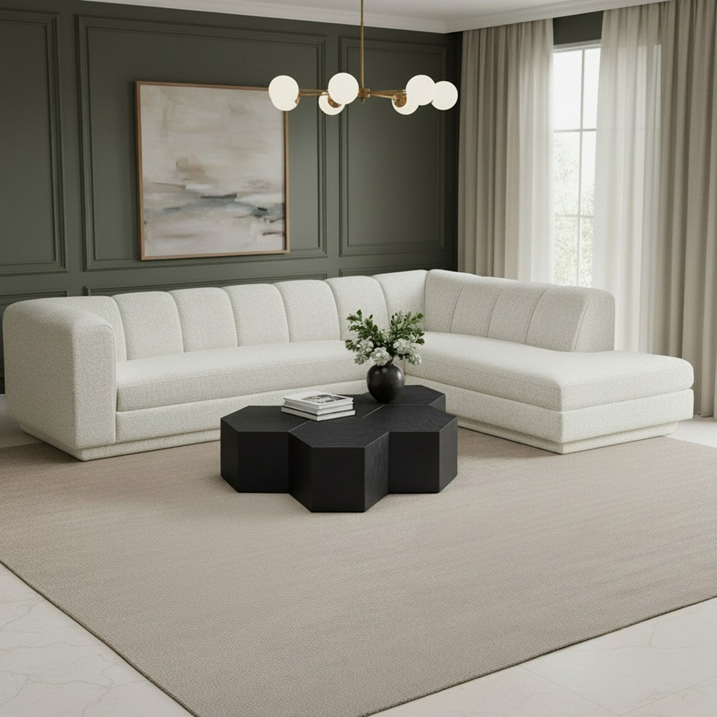 Modari - Sectional - Cream