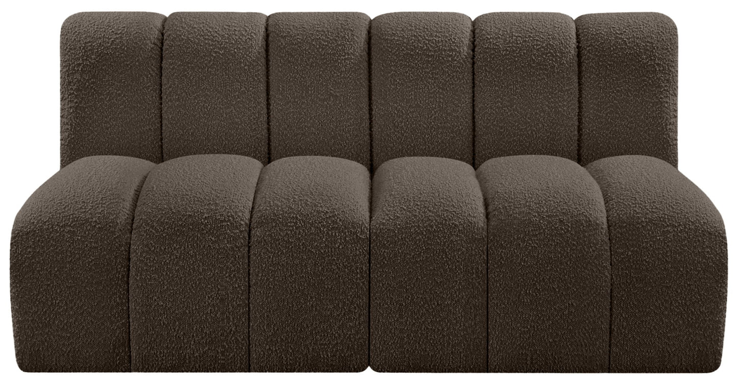 Arc - Boucle Fabric 2 Seats Modular Sofa