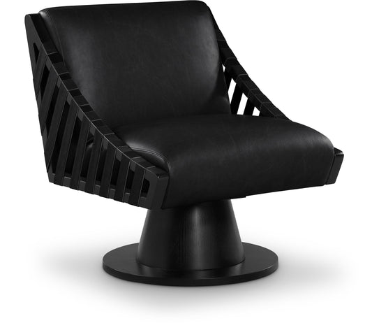 Millwin - Swivel Accent Chair With Black Base