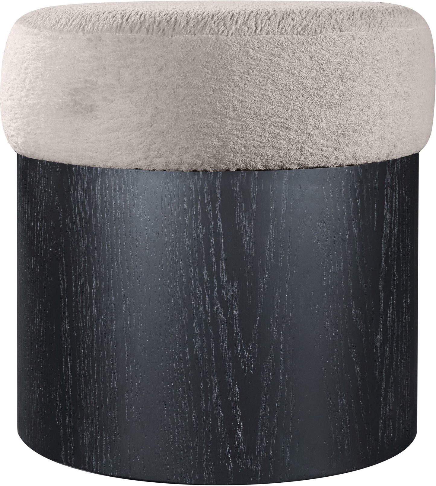 Nimes - Ottoman / Stool With Black Base