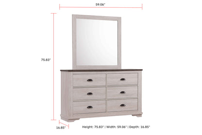 Coralee - Dresser, Mirror