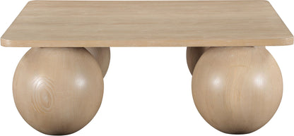 Fitch - Oak Veneer Coffee Table - 4 Legs