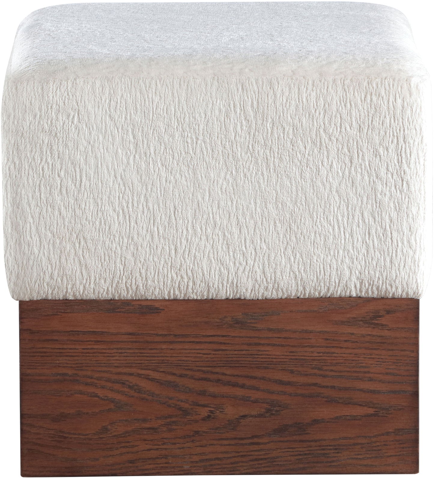 Havre - Ottoman / Stool With Brown Base