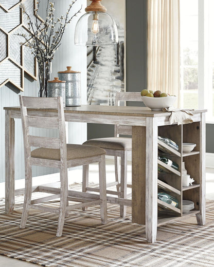 Skempton - Blanco - Mesa alta rectangular con almacenamiento