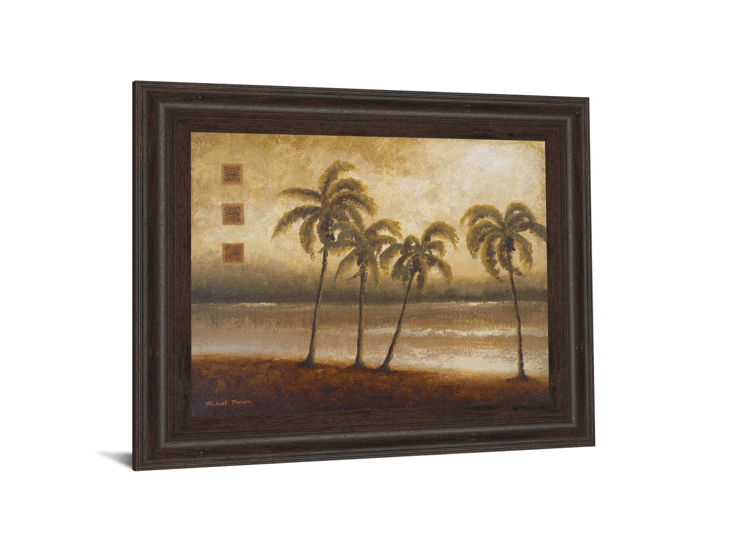 Tropical Escape I By Michael Marcon - Framed Print Wall Art - Light Brown