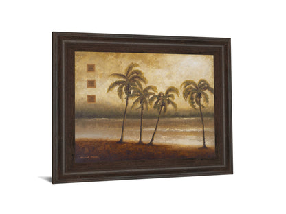 Tropical Escape I By Michael Marcon - Framed Print Wall Art - Light Brown
