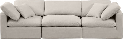 Indulge - Linen 3 Seat Modular Sofa