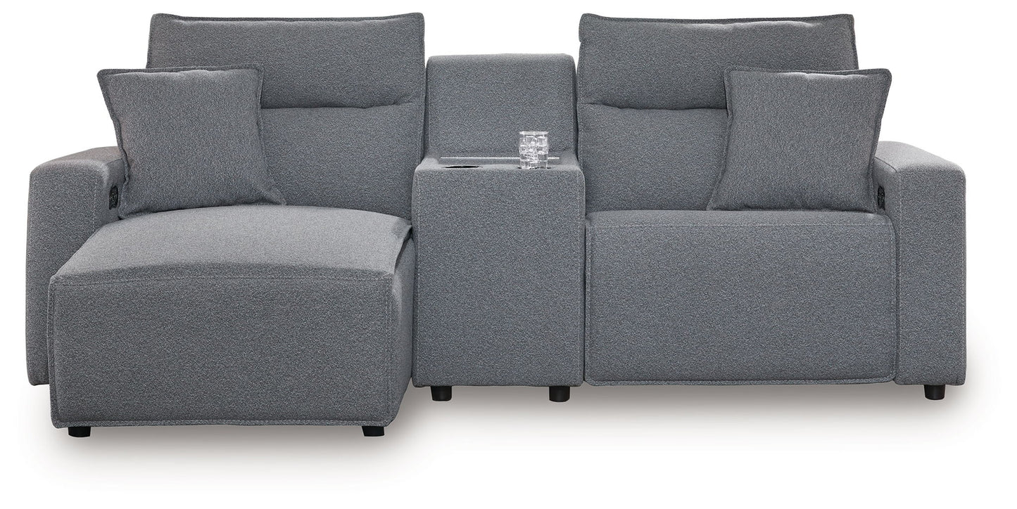 Modmax II - Reclining Sectional - Salt And Pepper
