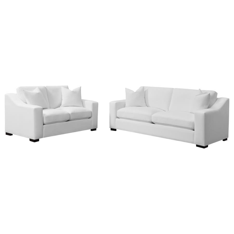 Ashlyn - Upholstered Sloped Arm Sofa Set