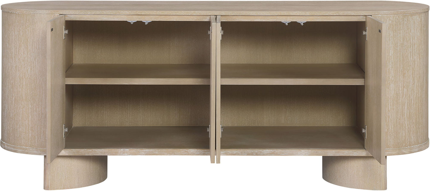 Caldra - Oak Veneer And Solid Wood Sideboard / Buffet