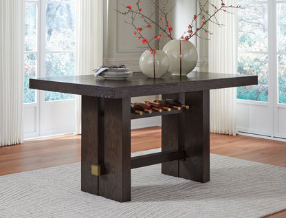Burkhaus - Marrón oscuro - Mesa de comedor rectangular