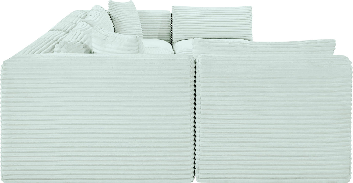 Shaggy - 7 Piece Modular U-Shaped Armless Sectional