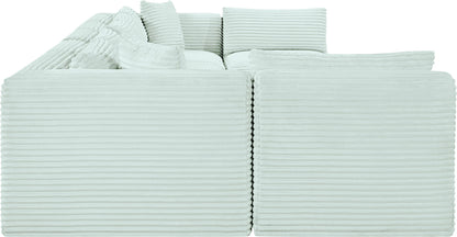 Shaggy - 7 Piece Modular U-Shaped Armless Sectional