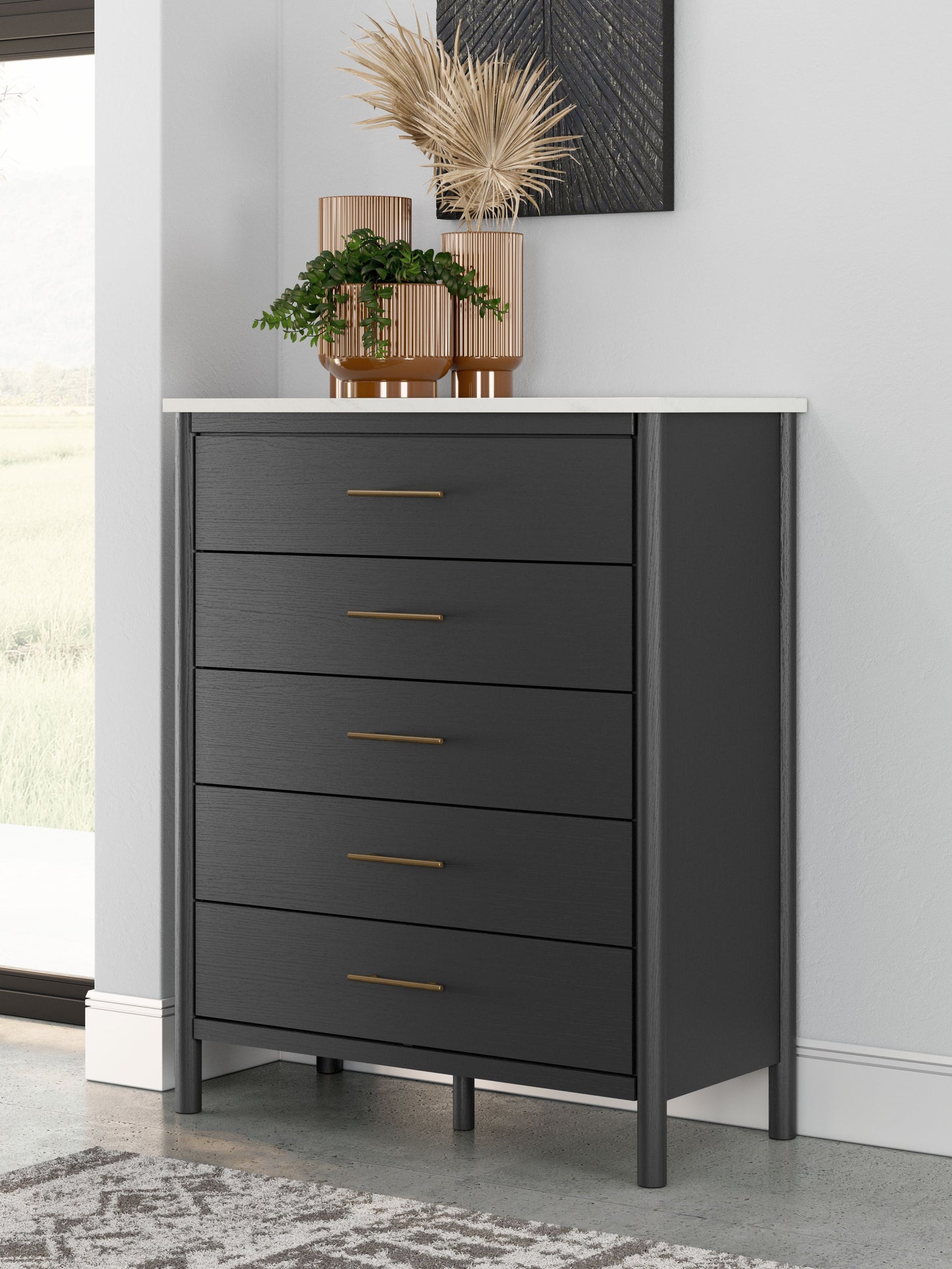 Cadmori - Five Drawer Wide Chest