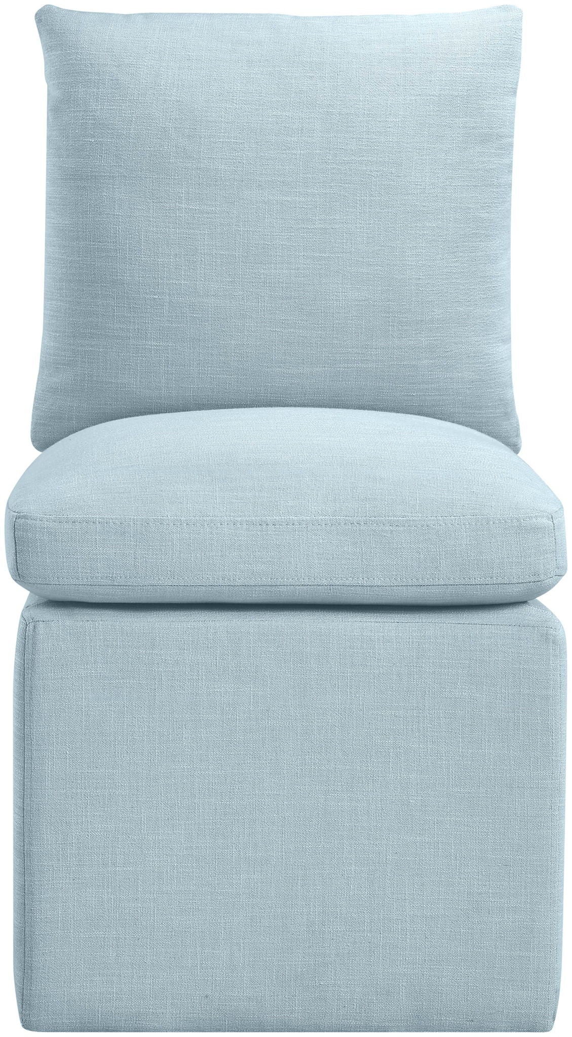 Nelori - Linen Textured Performance Fabric Upholstered Dining Chair (Set of 2)