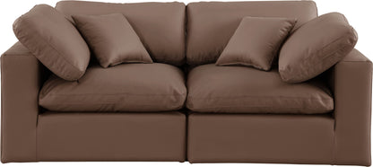 Comfy - Faux Leather Modular Sofa 2 Seats