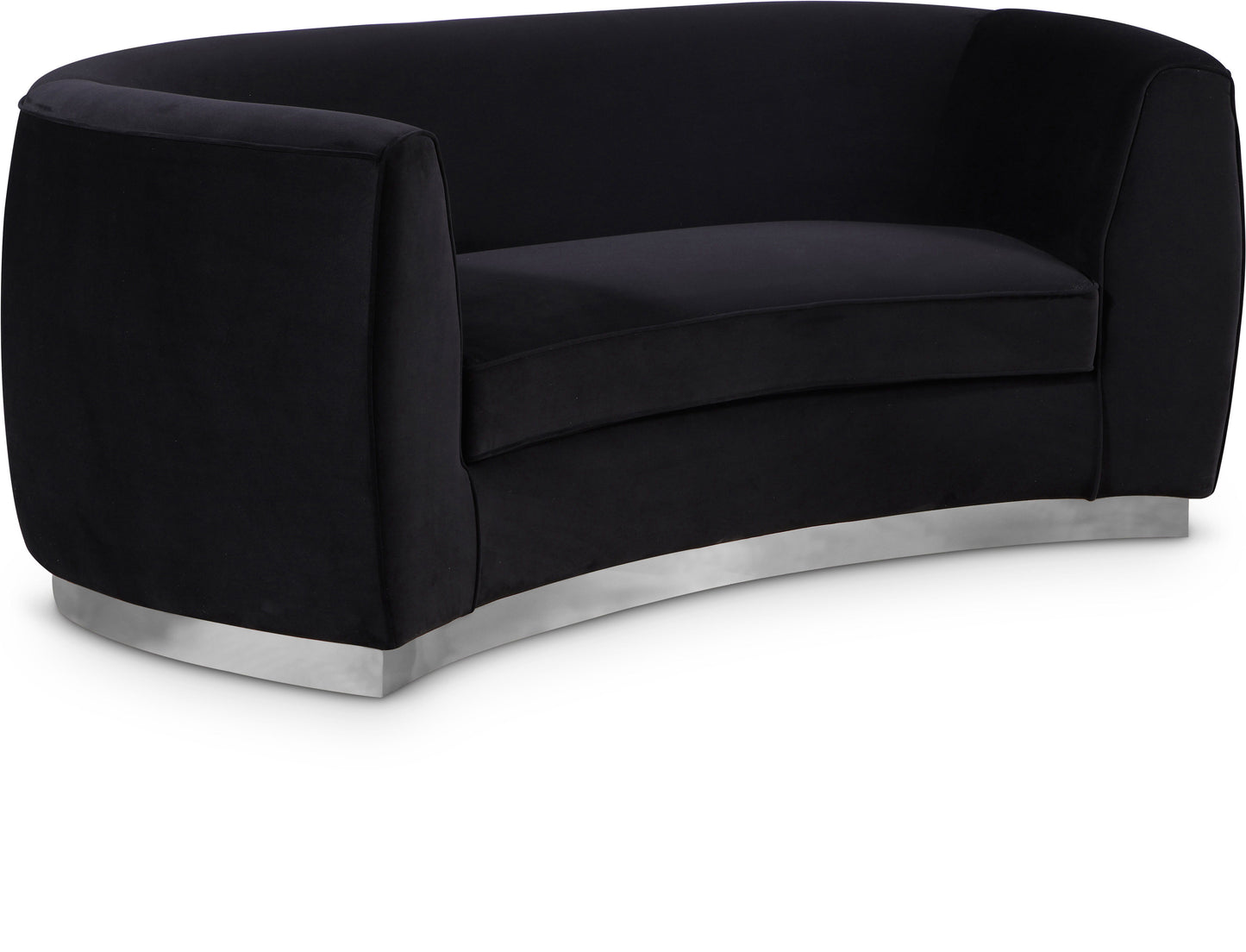 Julian - Loveseat with Chrome Base