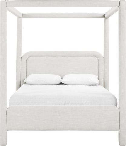 Salina - Linen Textured Fabric Upholstered Bed