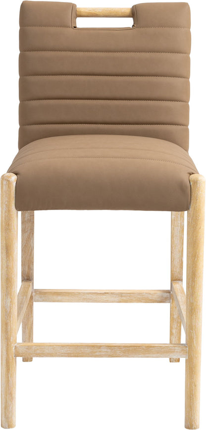 Aimee - Counter Stool - Light Brown Legs