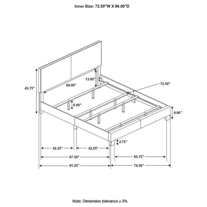 Dorian - Upholstered Panel Bed