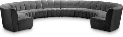 Infinity - 10 Piece Velvet Modular Sectional