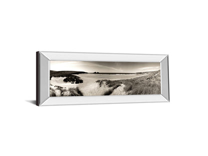 The Wind In The Dunes Il By Noah Bay - Mirror Framed Print Wall Art - Dark Gray