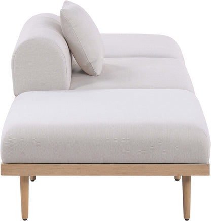 Laguna - 3 Piece Resilient Water Resistant Fabric Outdoor Patio Armless Modular Sofa