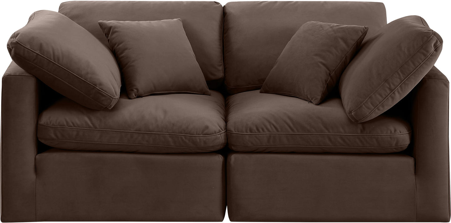 Indulge - Velvet 2 Seat Modular Sofa