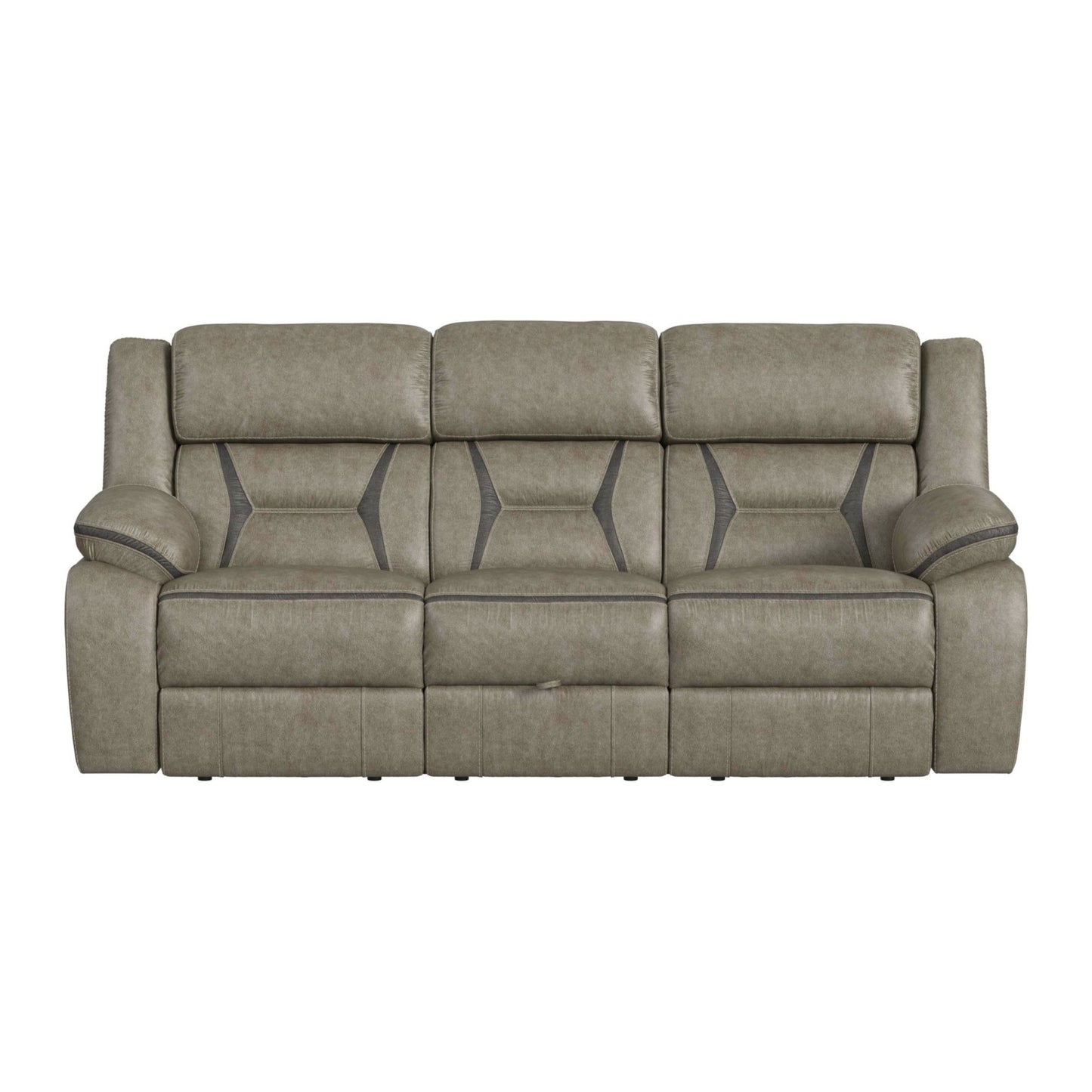 Engage - Motion Sofa With DDT, Drawer And PWS - Corral Gray