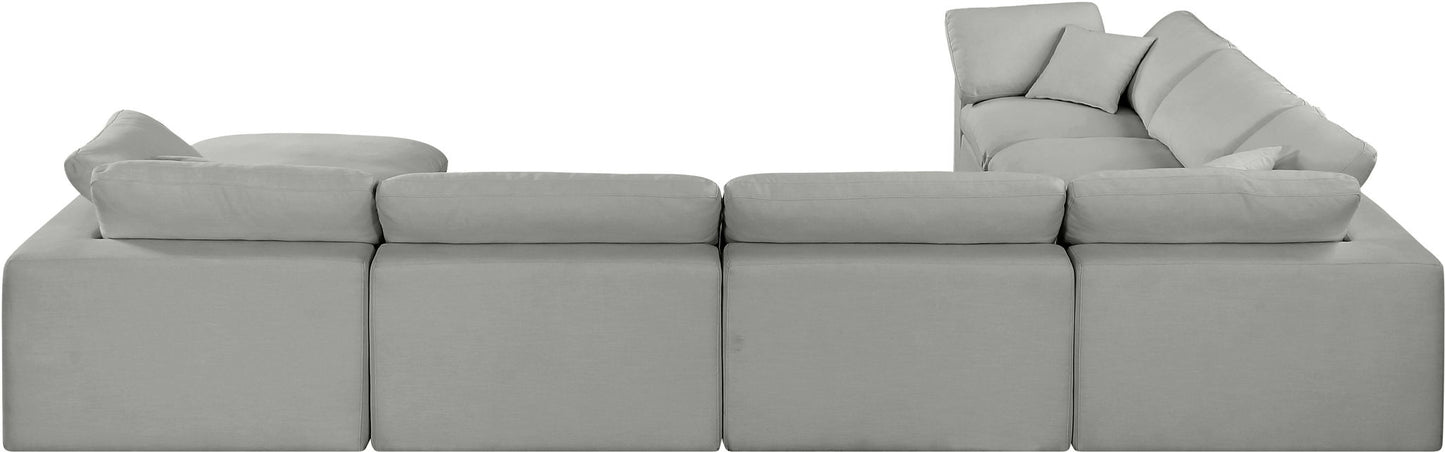 Comfy - 7 Piece Linen Modular Sectional With Chaise