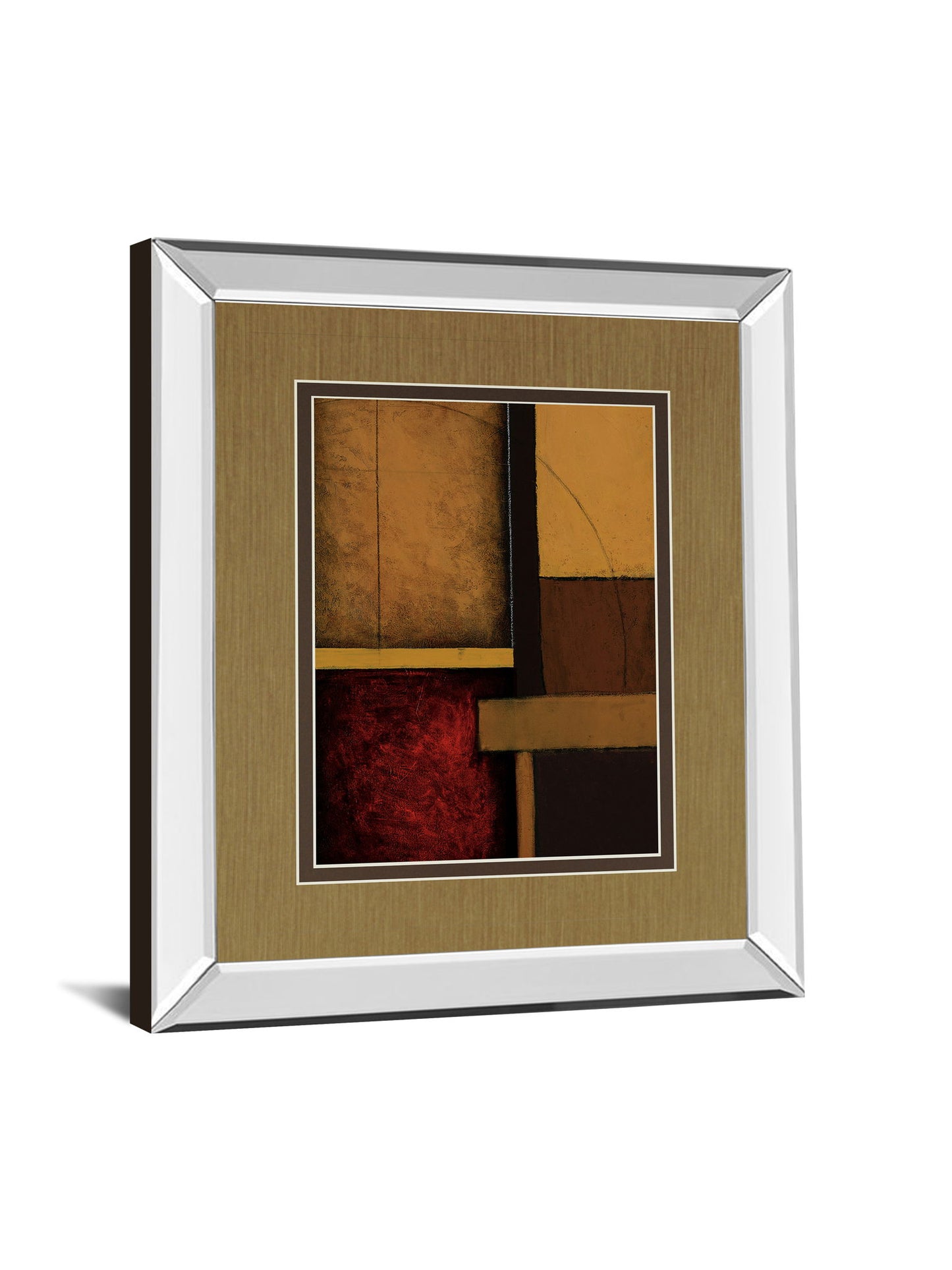 Gateways I By Patrick St. Germain - Mirror Framed Print Wall Art - Light Brown