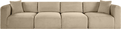Shaggy - Fabric 4 Seat Modular Sofa