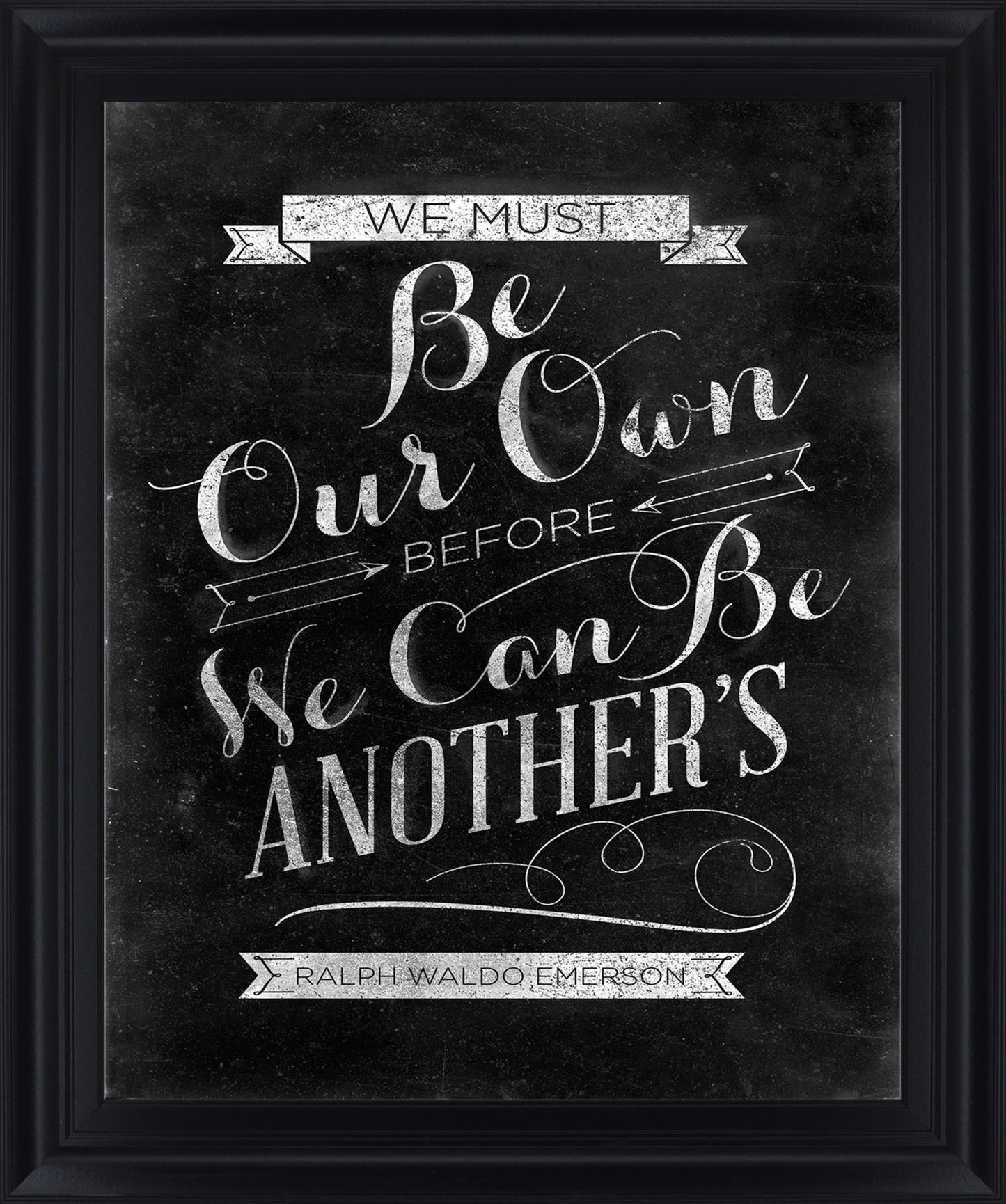 Chalked Whimsy - 28" x 34" Framed Wall Art - Black