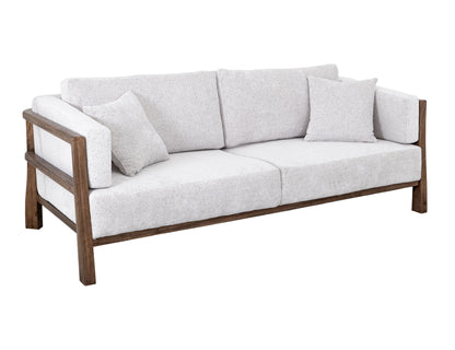 Roots - Sofa - Pearl Silver / Light Brown