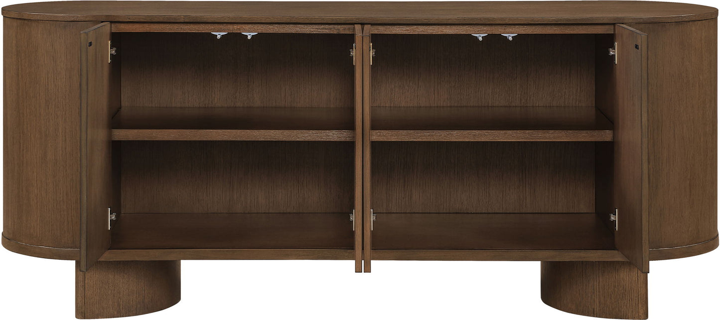 Caldra - Oak Veneer And Solid Wood Sideboard / Buffet