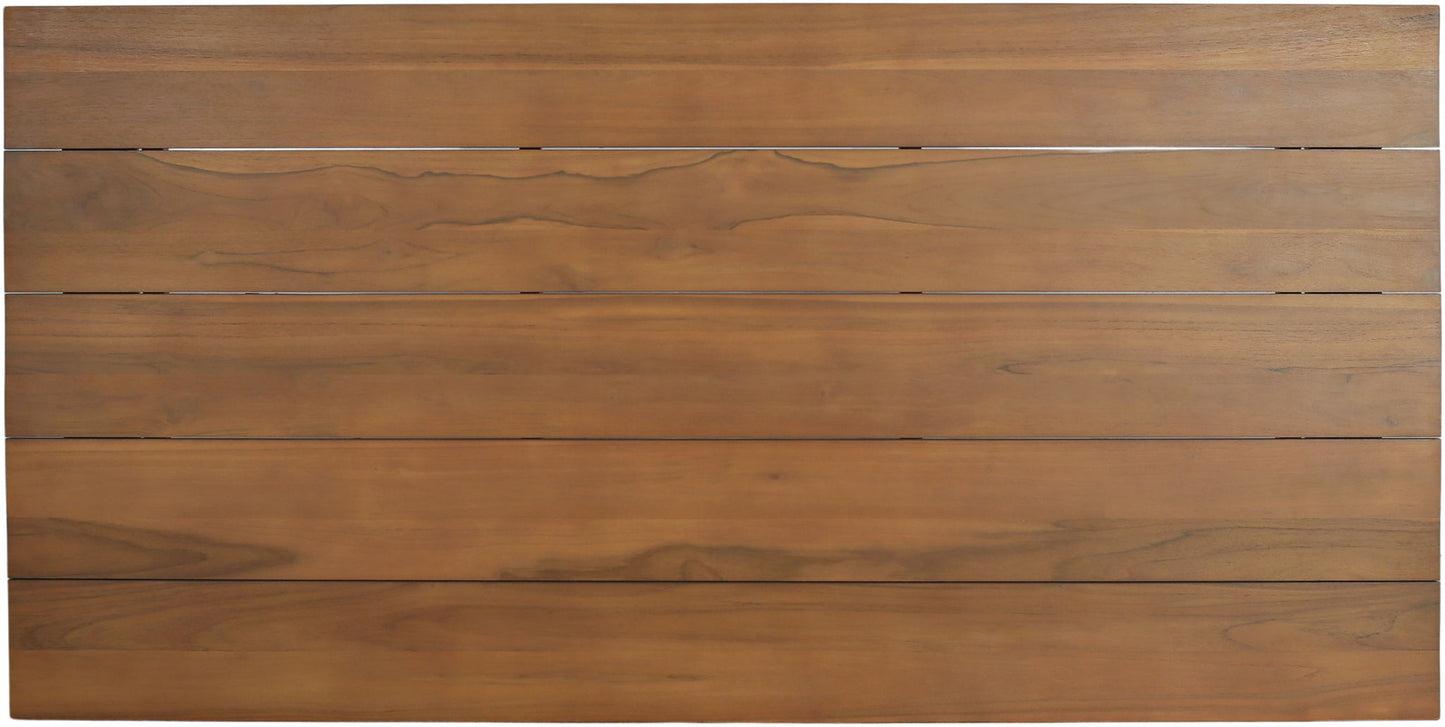 Mirella - Teak Wood 78.75" Outdoor Patio Dining Table - Natural