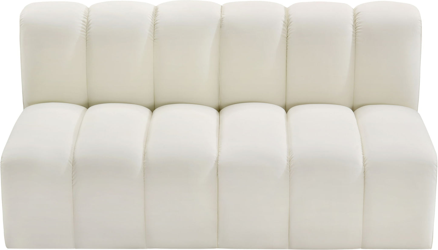 Arc - Faux Leather 2 Seats Modular Sofa