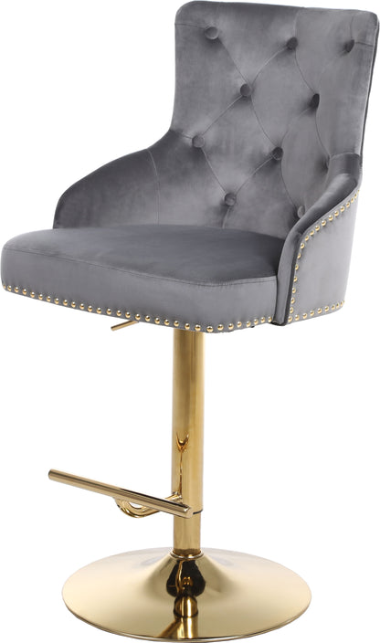 Claude - Adjustable Stool with Gold Base