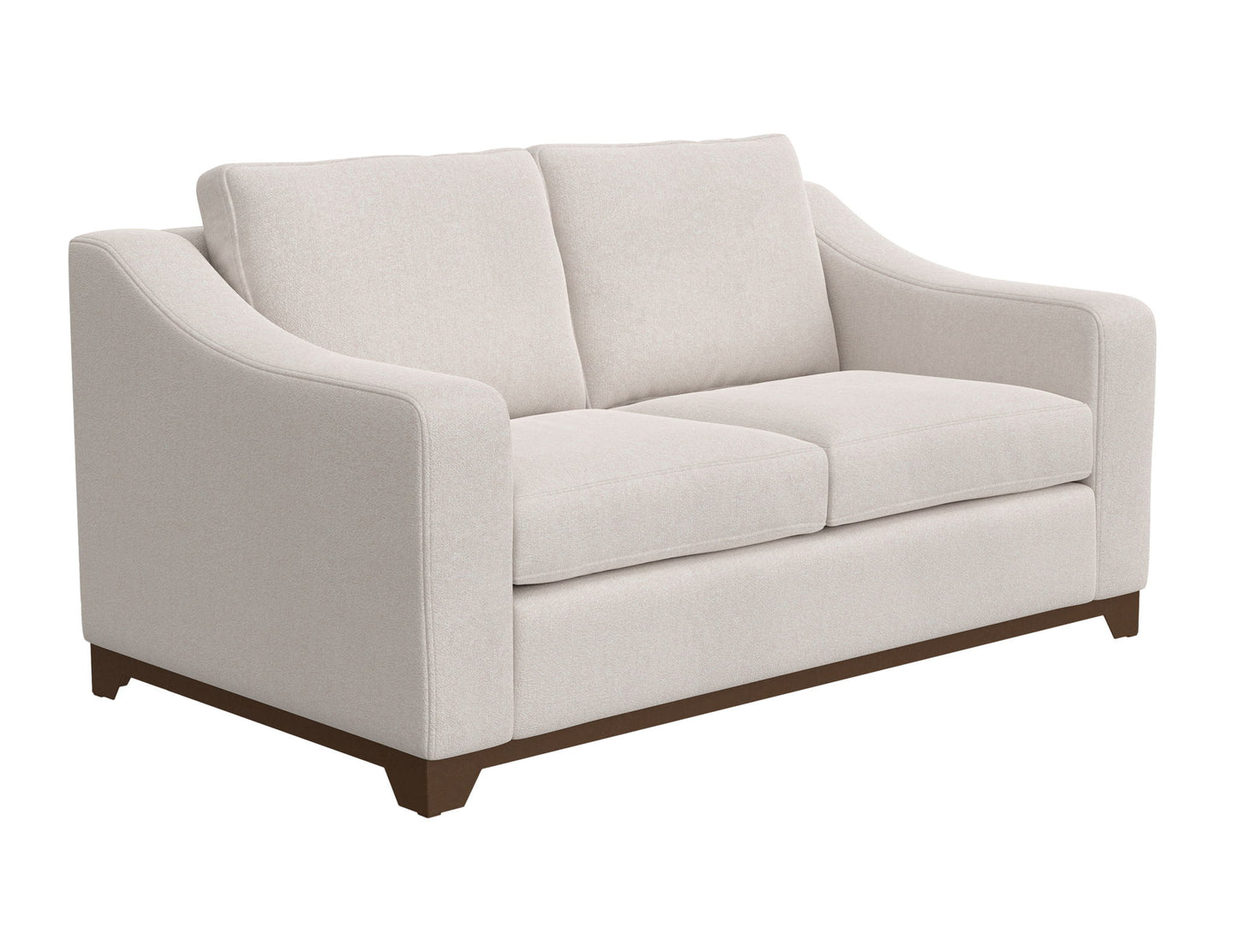 Natural Parota - Loveseat - Mink Withe