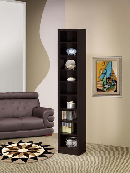 Eliam - 8-Shelf Bookcase - Cappuccino