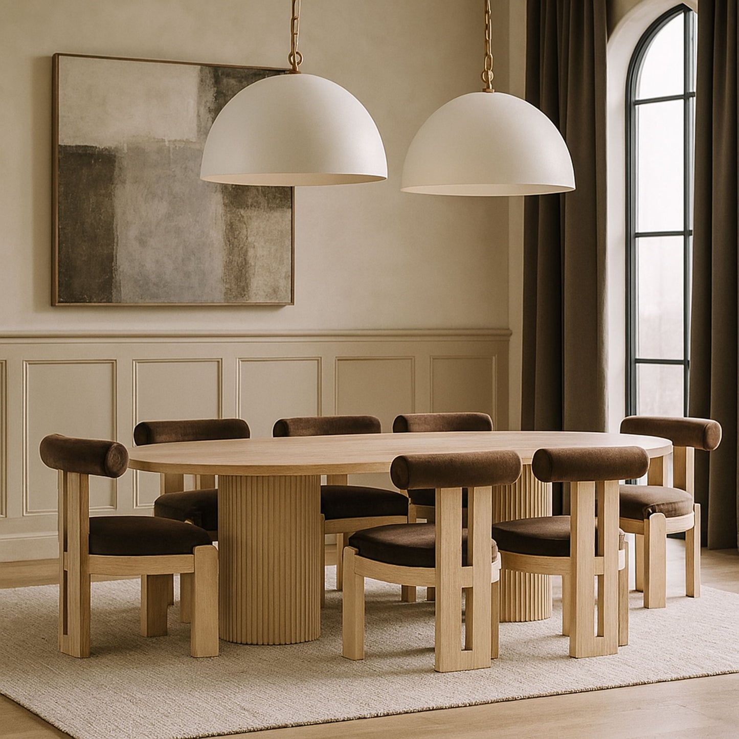 Arienzo - Performance Fabric Upholstered Dining Chair (Set of 2) - Natural Base