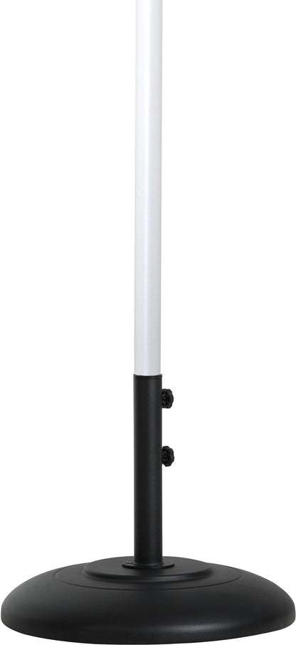 Fiji - Aluminum Patio Umbrella With Round Black And White Base