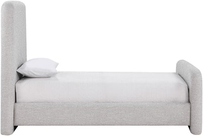 Fira - Linen Textured Fabric Upholstered Bed