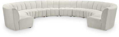 Infinity - 10 Piece Velvet Modular Sectional