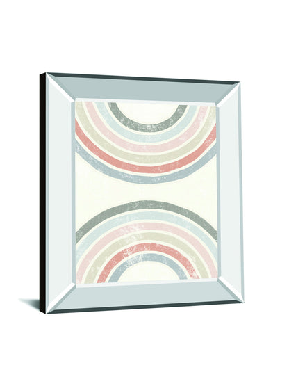 Over The Rainbow I By Moira Hershey - Mirror Framed Print Wall Art - Beige