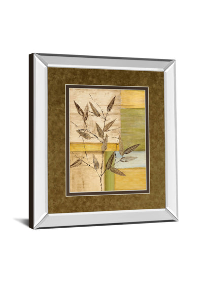 Urban Garden I By Norm Olson - Mirror Framed Print Wall Art - Light Brown